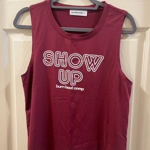 Burn boot camp “show up” tank